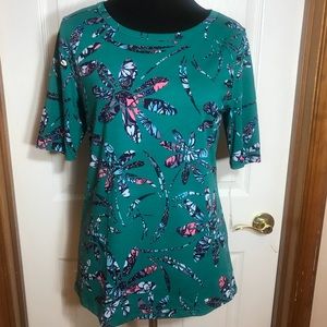 NWT Large Lularoe Gigi Floral Teal